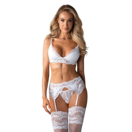 Ensemble 3 pièces - Blanc L/XL - Obsessive - Lingerie Femme