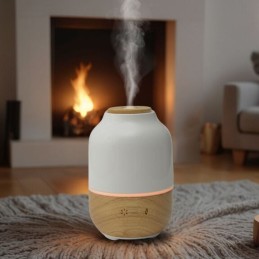 Diffuseur d'huile essentielle Purisia en bois et céramique pour aromathérapie, diffusion à froid des huiles essentielles