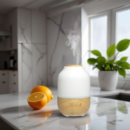 Diffuseur d'huile essentielle Purisia en bois et céramique pour aromathérapie, diffusion à froid des huiles essentielles