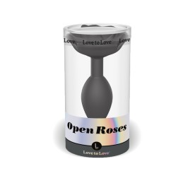 Plug Open Roses L - Black Onyx Taille unique