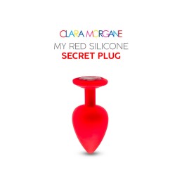 My red silicone secret plug medium Taille unique