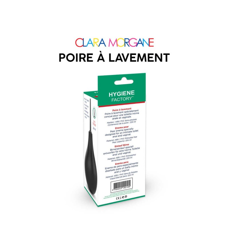 Poire é lavement Clara Morgane - Noir Taille unique - Clara Morgane - Anal