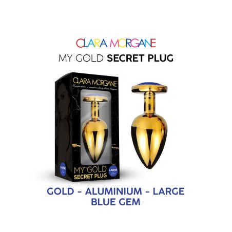 My Gold Secret Plug - Bleu S - Clara Morgane - Anal