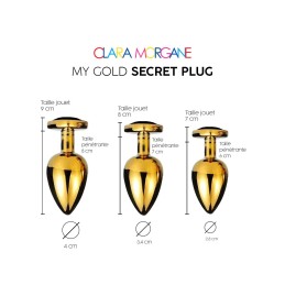 My Gold Secret Plug - Noir M