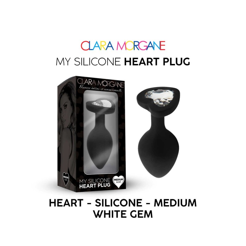 My Silicone Heart Plug - Noir M - Clara Morgane - Anal