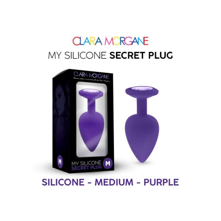 My Silicone Secret Plug - Purple M - Clara Morgane - Anal