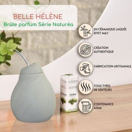 Brûle parfum Belle Hélène en céramique élégant et raffiné pour diffusion de parfums