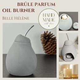 Brûle parfum Belle Hélène en céramique élégant et raffiné pour diffusion de parfums