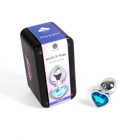 Plug anal secret play - Coeur bleu S - Secret Play - Anal