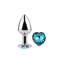 Plug anal secret play - Coeur bleu S
