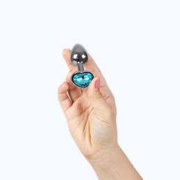 Plug anal secret play - Coeur bleu S