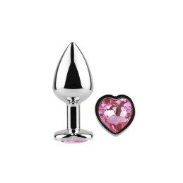 Plug anal secret play - Coeur rose S