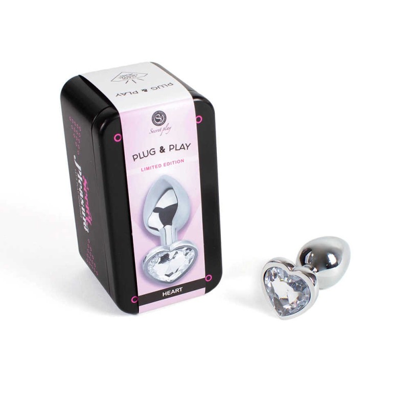 Plug anal secret play - Coeur crystal S - Secret Play - Anal