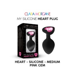 My Silicone Heart Plug - Gem rose L - Clara Morgane - Anal