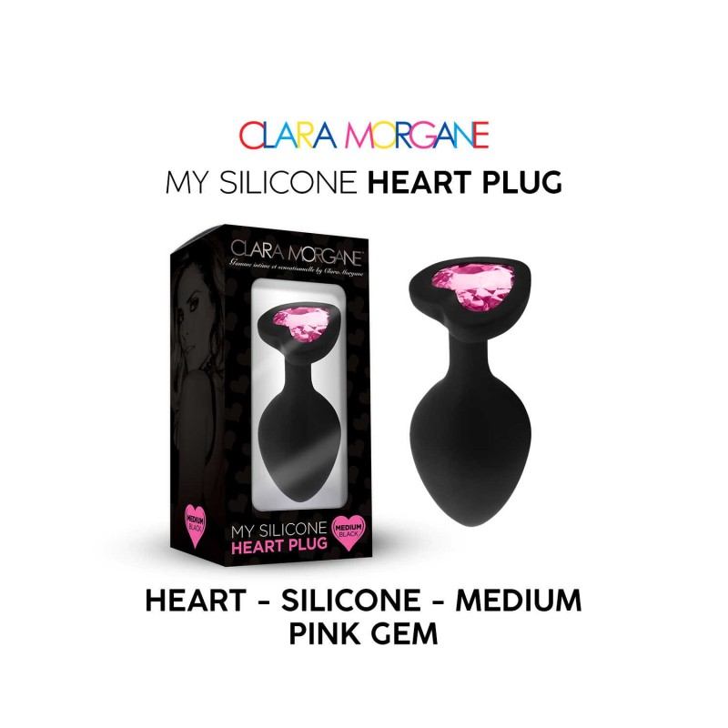 My Silicone Heart Plug - Gem rose L - Clara Morgane - Anal