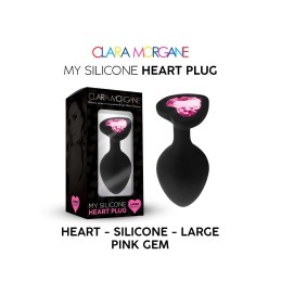 My Silicone Heart Plug - Gem rose L