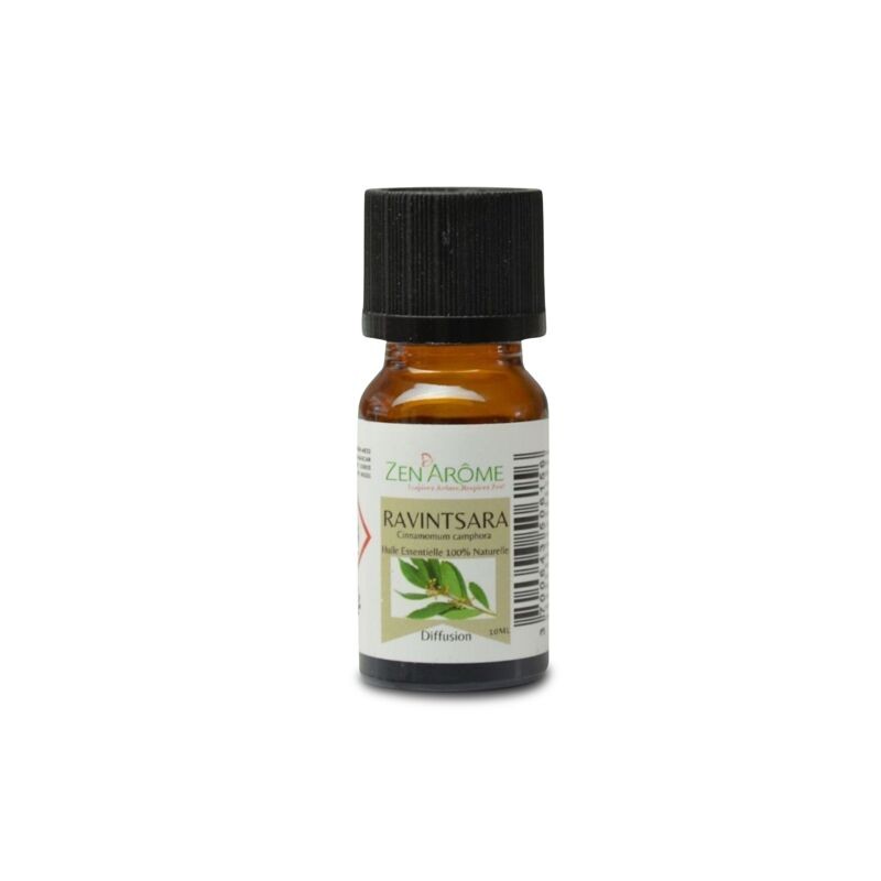 huile essentielle de ravintsara naturelle en flacon de 10 ml pour l’aromathérapie