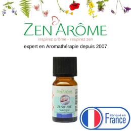 Huile essentielle synergie Zenitude 10 ml – Mélange d'huiles essentielles apaisantes à diffuser, fabriqué en France