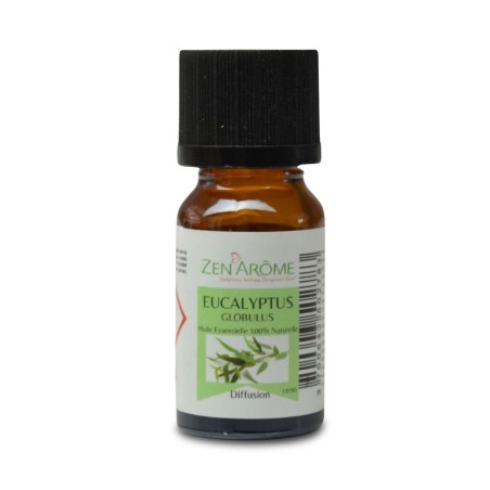 Flacon d'huile essentielle eucalyptus globulus 100% naturelle, aromathérapie, flacon de 10ml