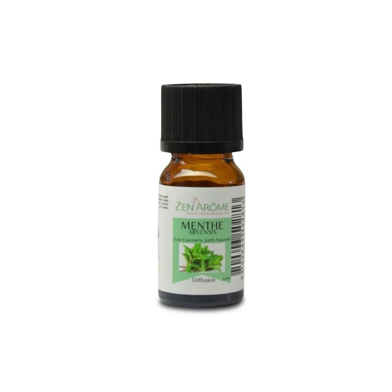 flacon d'huile essentielle menthe arvensis 100% naturelle pour aromathérapie