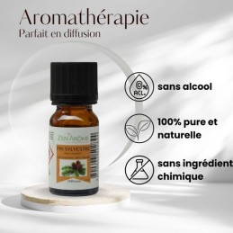 Flacon d'huile essentielle pin sylvestre 100% naturelle de 10ml