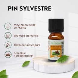 Flacon d'huile essentielle pin sylvestre 100% naturelle de 10ml