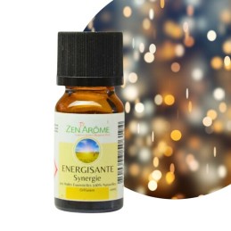 Flacon de 10 ml d'huile essentielle synergie énergisante fabriqué en France