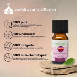 flacon d'huile essentielle synergie escale en provence de 10 ml, mélange d'huiles essentielles à diffuser, fabriqué en France