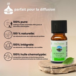 huile essentielle synergie purifiante - 100 % naturelle