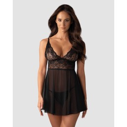 Idillia | Imperia Babydoll - Noir XXL/XXXL