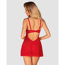 Chilisa babydoll et string - Rouge M/L