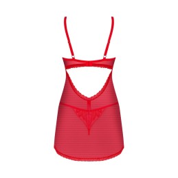 Chilisa babydoll et string - Rouge M/L