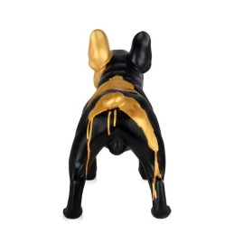 Sculpture en résine bouledogue français ADM noir