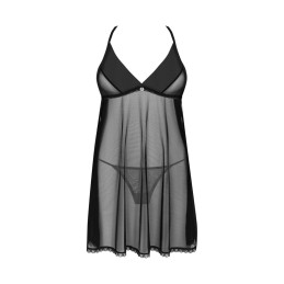 Latinesa babydoll et String - Noire XS/S