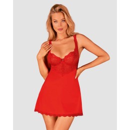 Amor Cherris Nuisette et string - Rouge S/M
