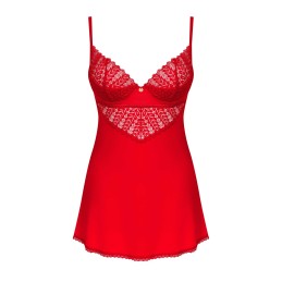 Ingridia nuisette et string - Rouge XS/S