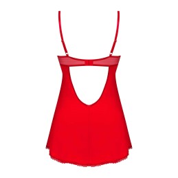 Ingridia nuisette et string - Rouge XS/S