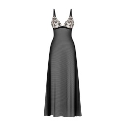Vila blanes nuisette longue - Noire XS/S - Obsessive Exquisite - Lingerie Femme