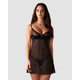 Stelisa nuisette et string - Noirs XXL/XXXL