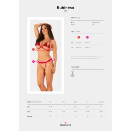 Rubinesa Ensemble 2 pcs - Rouge L/XL