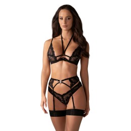 Alessya Ensemble 3 pcs - Noir XS/S - Obsessive - Lingerie Femme