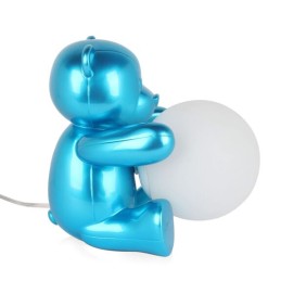 Lampe en forme d'ours, couleur bleu clair, décoration pour chambre d'enfant