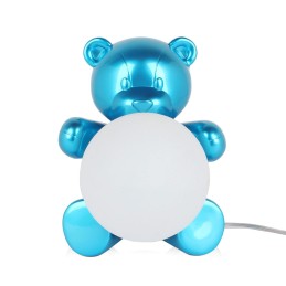 Lampe en forme d'ours, couleur bleu clair, décoration pour chambre d'enfant