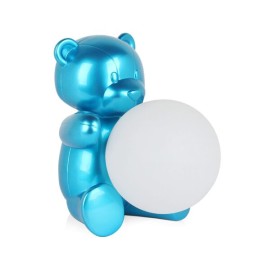 Lampe en forme d'ours, couleur bleu clair, décoration pour chambre d'enfant