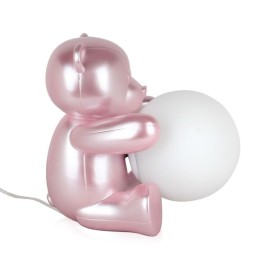 Lampe ours en peluche rose pour décoration d’intérieur enfant