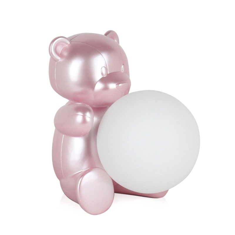 Lampe ours en peluche rose pour décoration d’intérieur enfant