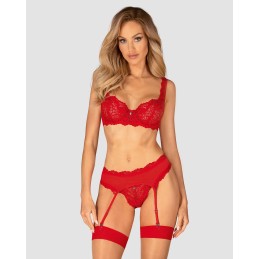 Amor Cherris ensemble 3 piéces - Rouge S/M