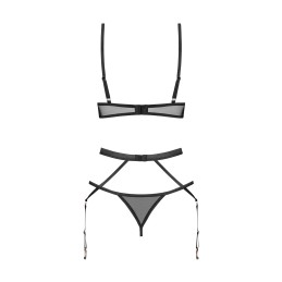 Euridia ensemble 3 piéces - Noir XL/XXL - Obsessive Freedom - Lingerie Femme