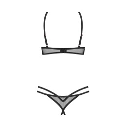 Euridia ensemble ouvert 2 piéces - Noir M/L - Obsessive Freedom - Lingerie Femme