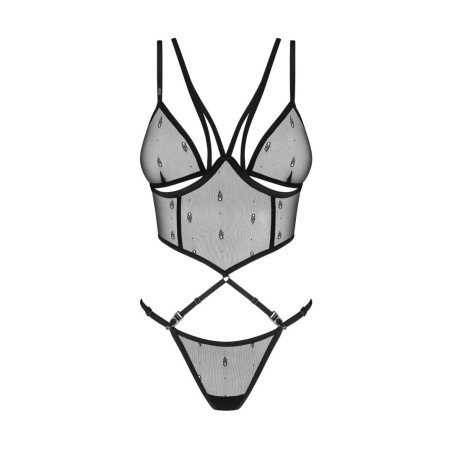 Anniverse special top et string - Noir XXL/XXXL - Obsessive Freedom - Lingerie Femme